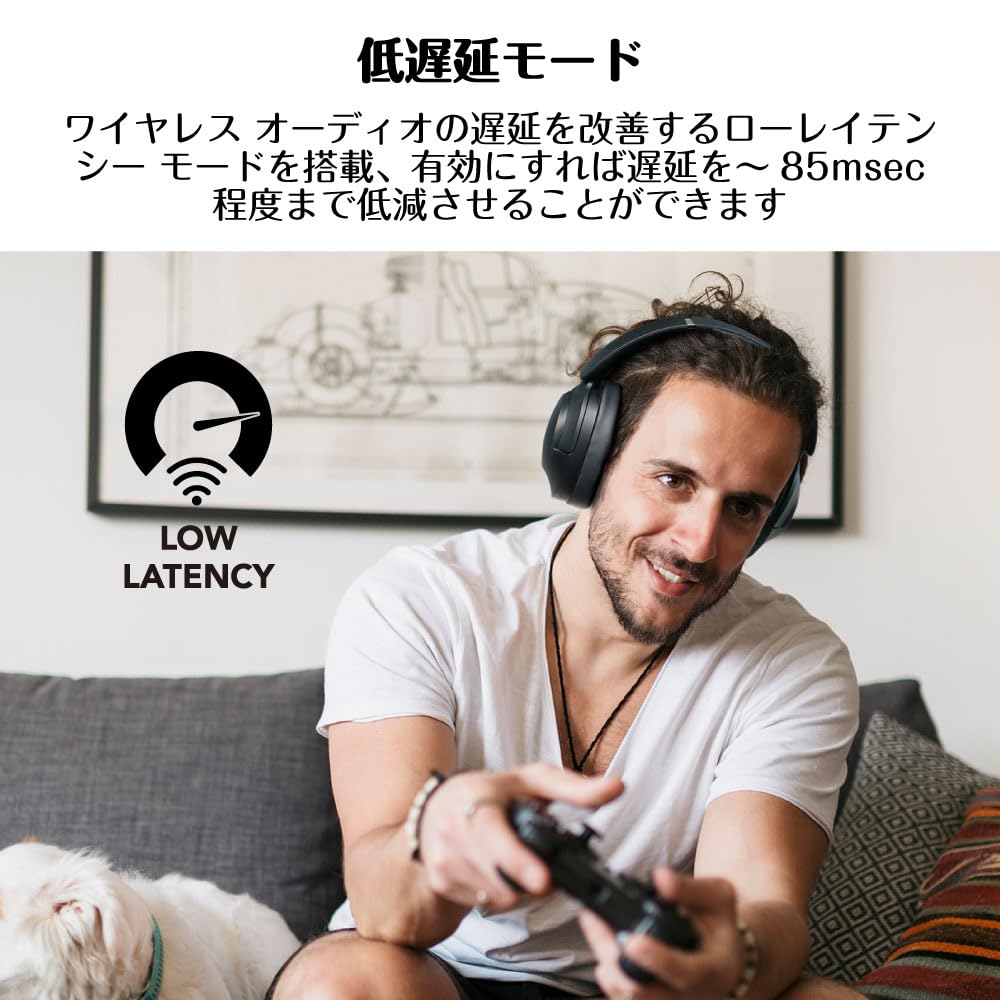 Creative Zen Hybrid 2 Black 67 Hours Low Latency Mode ANC Compatible Headphones HS‑ZENHB2-BK