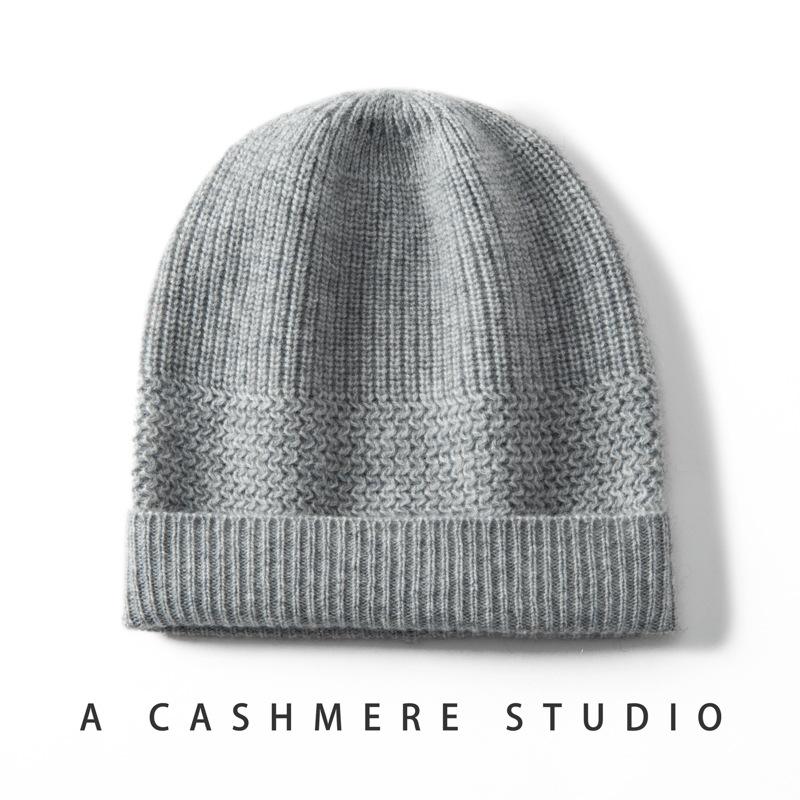 Autumn and winter new cashmere hat women's twisted bag head hat thermal ear protection hat casual wool hat