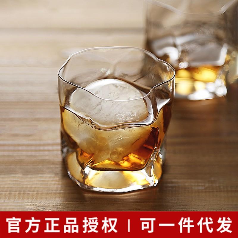 Japanese Handcrafted Glass Tumbler Minimalist Cut Whiskey Cup Cold Water Drinkware 200-300ml