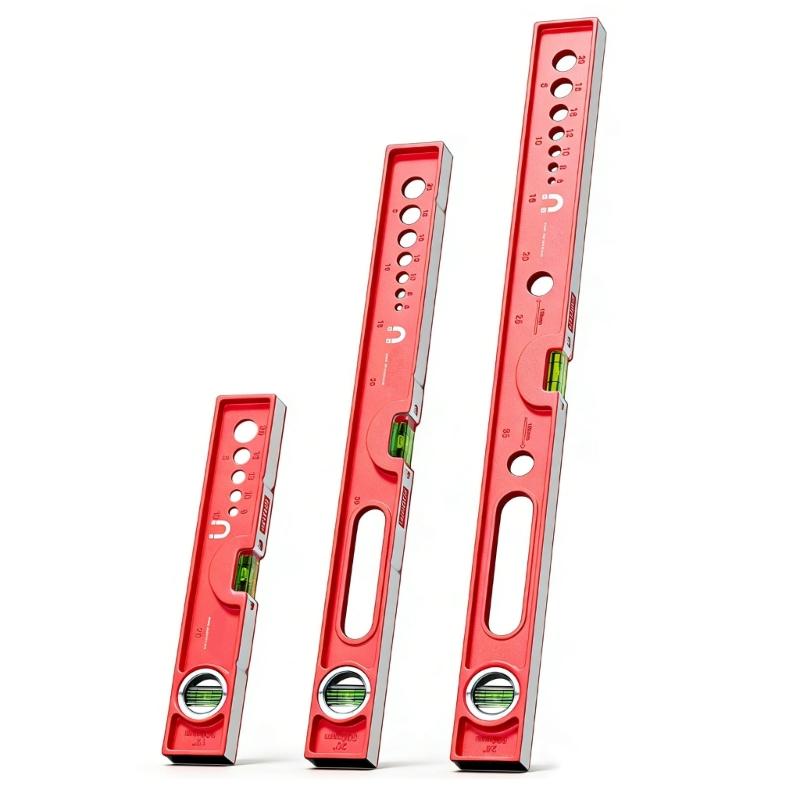 Torpedos Level, 3 Size Magnetic Torpedos Spirits Level Tool with Bubble 90/180Degrees Plastic Level