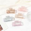 Hair Claw Hollow Rectangle Shape Back Head Shower Clip Strong Grip Medium Size Shark Hair Claw Versatile Hair Accessory