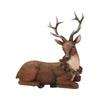 Christmas Decorations Realistic Reindeer Figurines with Long Antler and Feet Tabletop Centerpieces for Home Decors