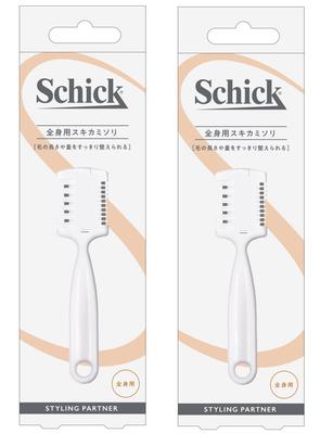 Schick Body Hair Trimmer X 2 Shin Unwanted Unwanted Suki Length Titanium 1 Piece Men's [Bulk Purchase] Hair, Hair, Hair, Cut, Cut, Legs, Feet, Arms,