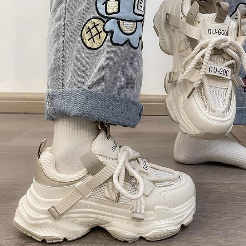 Dad shoes women's new thick-soled heightened feet small versatile casual sports shoes student lightweight women's shoes