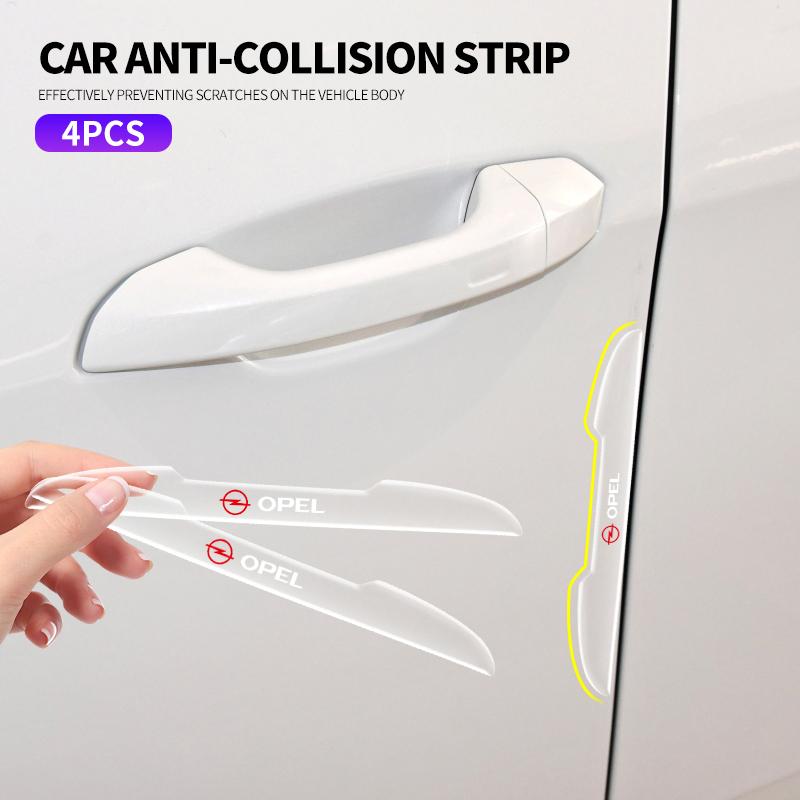 4pcs Car Door Edge Guards Anti-Scratch Protector For Opel Meriva Corsa Astra Vivaro Signum Insignia Mokka Adam Combo Junior
