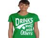 Funny St Patricks Day T-shirt Women Ladies Drinking Irish