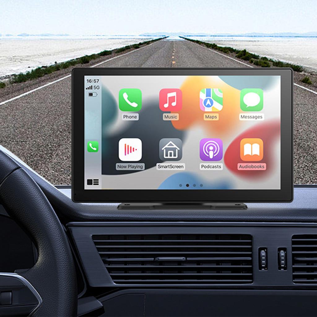 Przenośne samochodowe stereo z podwójną kamerą samochodową, 9-calowym ekranem, podwójnym odbiornikiem multimedialnym Bluetooth do CarPlay z