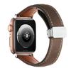 Crazy Horse Magnetic Buckle Women's Genuine Leather Watch Strap,For Apple Watch 42mm 44mm 45mm 49mm iWatch S10 46mm