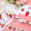 100-500pcs Glitter Pink Strawberry Stickers Party Gift Wrapping Label Children Scrapbook Cute Stationery Stickers