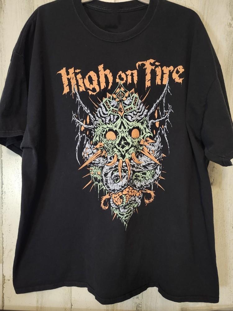 High on Fire Skull Graphic T-shirt