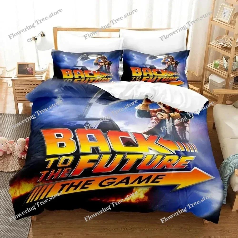 Movie Back To The Future Canary Bedding Set Duvet Cover Bed Set Quilt Cover Pillowcase Comforter King Queen Size Boys Adult029