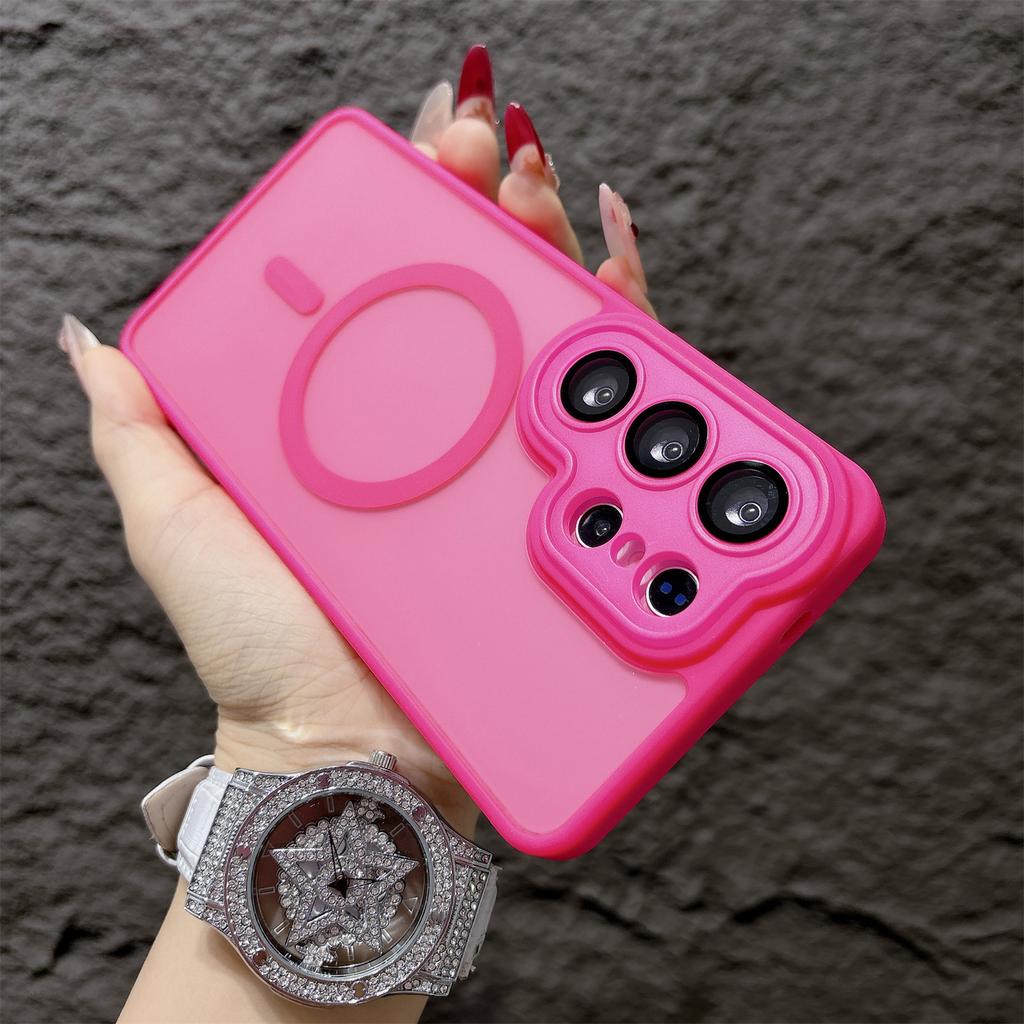 Magnetic Matte Shockproof Case For Samsung Galaxy S26 S25 S24 Ultra S24 S25 S26 Plus FE For Magsafe Wireless Charge Cover