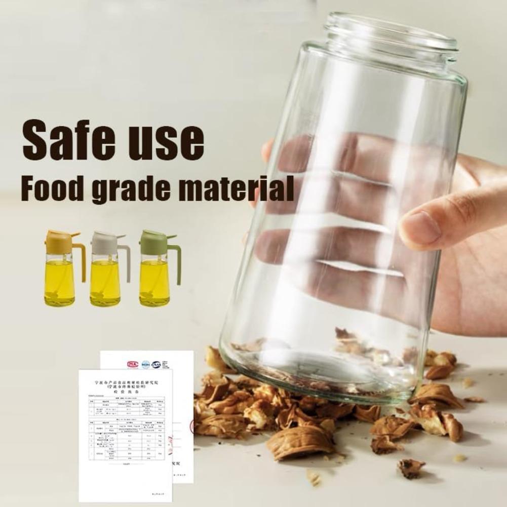 Pulverizator și Dozator 2 în 1 din Sticlă pentru Ulei de Măsline – Injector de Ulei de Bucătărie de Tip Presă pentru Salată, Coacere, Prăjire și Grătar