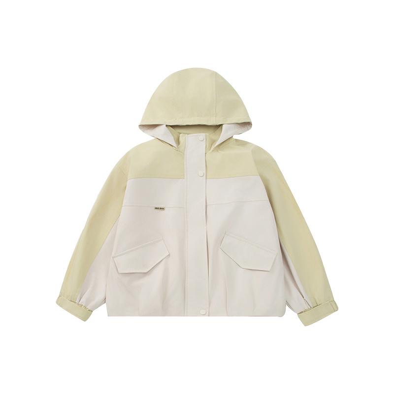 Girls' 2025 Autumn Casual Branded Windbreaker Jacket