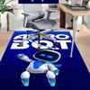 1 Stück Astro Bot Abenteuer Teppich für Spielzimmer Schlafzimmer Wohnzimmer Sofa Heimdekoration, Kinder Spielbereich Teppich Rutschfeste Bodenmatte Y7238
