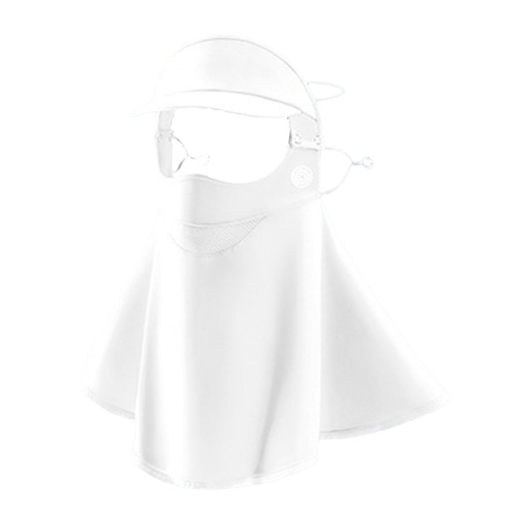 Eis Seide Sonnenschutzmaske Mit Abnehmbarem Schirm Mode Atmungsaktiv Dünn Spurlos Maske UV-Schutzmaske Für Outdoor-Sport