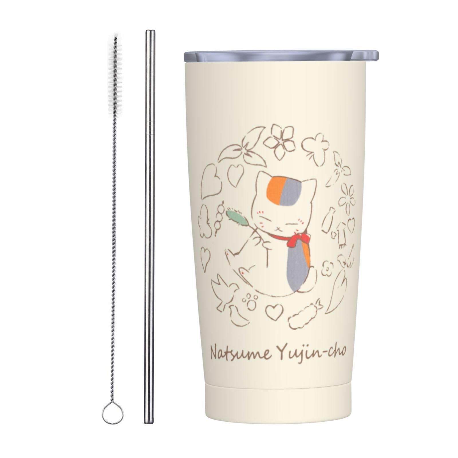

Book of Friends Vacuum Insulated Nyanko Sensei Coffee Stainless with Lid and Insulated Water Direct Suitable for Carbonated Perfect for Outdoor красный