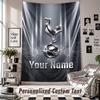 Wall Hanging Tapestry With Custom Name & Text, Tottenham Hotspur FC Decorative Tapestry For Bedroom