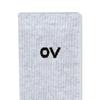 OV LOGO CREW SOCKS (LIGHT HEATHER GRAY)