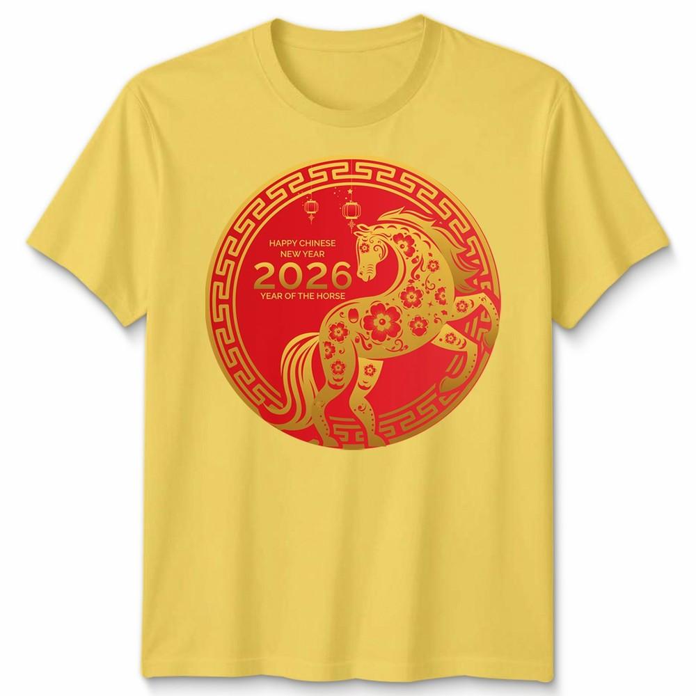 Chinese New Year 2026 Year Of The Horse Lunar Zodiac Unisexs Unisexs T Shirt