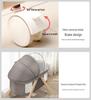 Convertible Foldable Bassinet for Newborns: Portable Baby Rocking Crib Connects to Larger Beds