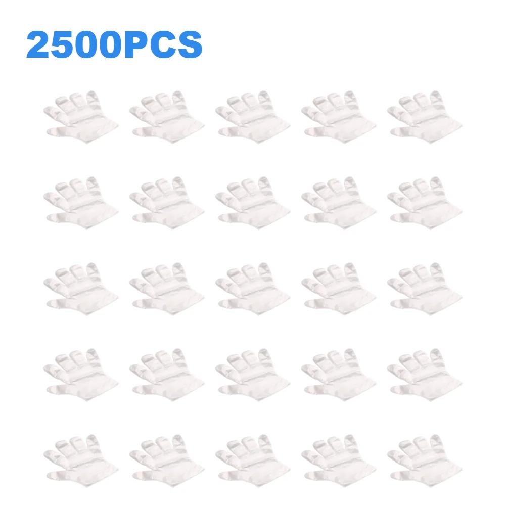 3000-100 Stück Einweg-Handschuhe Plastikhandschuhe Transparent Küchen-Badezimmer-Reinigungshandschuhe Für DIY Kochen Küchenzubehör