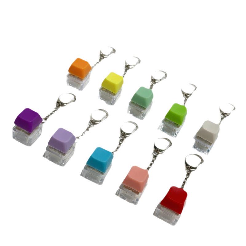 Cross-Button Decompression Mechanical Keychain with Four Axis Buttons without light