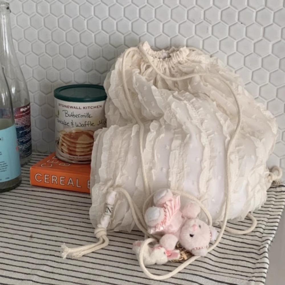 Сумка женская 2025 новая летняя шифоновая сумка-мешок рюкзак Корейская версия повседневный нишевый дизайн портативный рюкзак