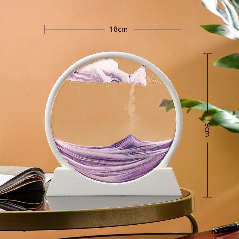 3D Quicksand Hourglass Ornament for Desktop or Wine Cabinet Decor