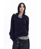 AAKAM Layered V-Neck Knit (Black)