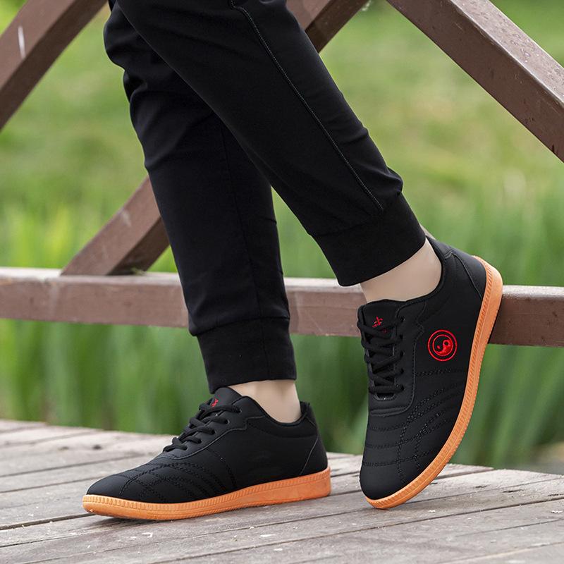 Tai Chi Kung Fu Sneakers Tai Chi Shoes Soft Cowhide Cowhide Cowhide Sole Genuine Leather Martial Arts Casual Shoes Men's Practice Shoes