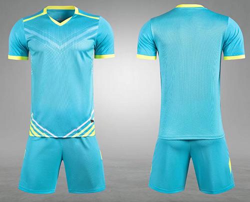 Men Short Sleeve Yellow Soccer Jersey Set  Purple Adult Football Uniform Boy Blue  Kids Soccer Shirt Customized Name DIY Number