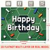 Party Backdrop Happy Birthday Birthday Soccer Green Photo Booth Background Front Door Decor