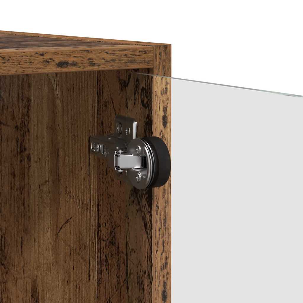 Wall Cabinets 2 pcs Reclaimed Wood Look 68 x 37 x 35 cm Particleboard