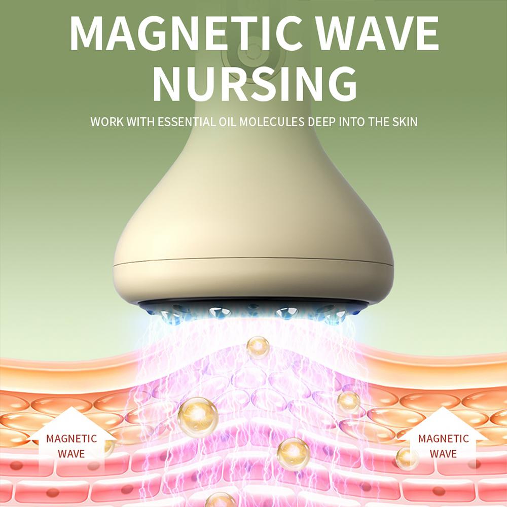 Electric Cupping Device Rechargeable Suction Cup Cellulite Massage Cordless Vacuum Massage Jars with Heat Gua Sha Tool 9 Levels