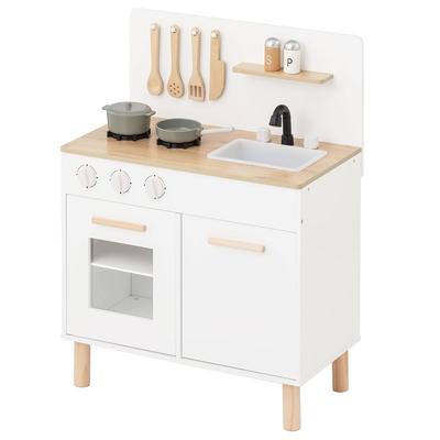 Bon Furniture Hra na vaření Vzdělávací hra Mini hračka Dárek pro přírodní kuchyni, Dřevěný, Zahrnuto, Hračka, Sada, Kuchyně, Kuchyně, Napodobenina,