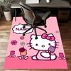 Custom HelloKitty Mat Personalized Name, Polyester Washable Indoor Entryway Rug, Gift for Christmas, Easter, Thanksgiving Day