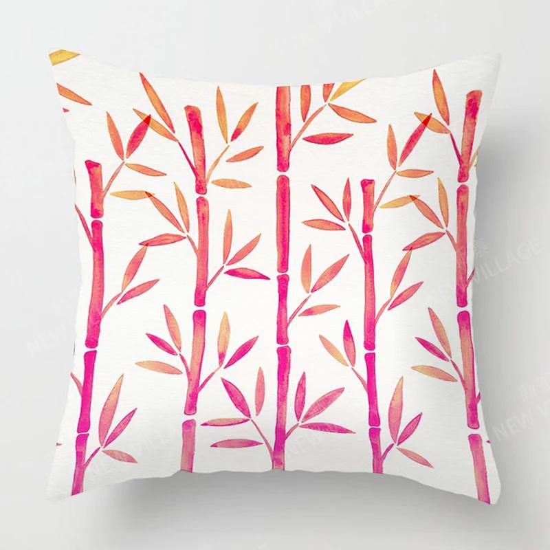 Home Decor Colorful Floral & Nature Pattern Pillow Covers Pattern Cushion Cover Suitable for Sofa Bedroom Car Pillow Cover