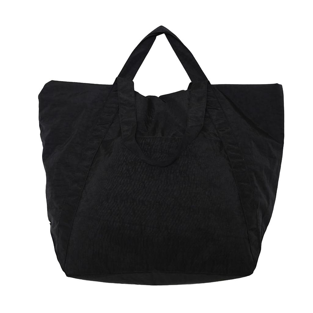 Tabi Tora Large Tote Bag, Women's, Ultra-Lightweight, Handbag, Travel Bag, Baby Bag, Washable, Lightweight, Zippered, Commuter Bag, Black