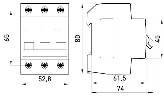 Mcb.Pro60 3P C32A 6Ka Overcurrent Circuit Breaker - Ex-P042034