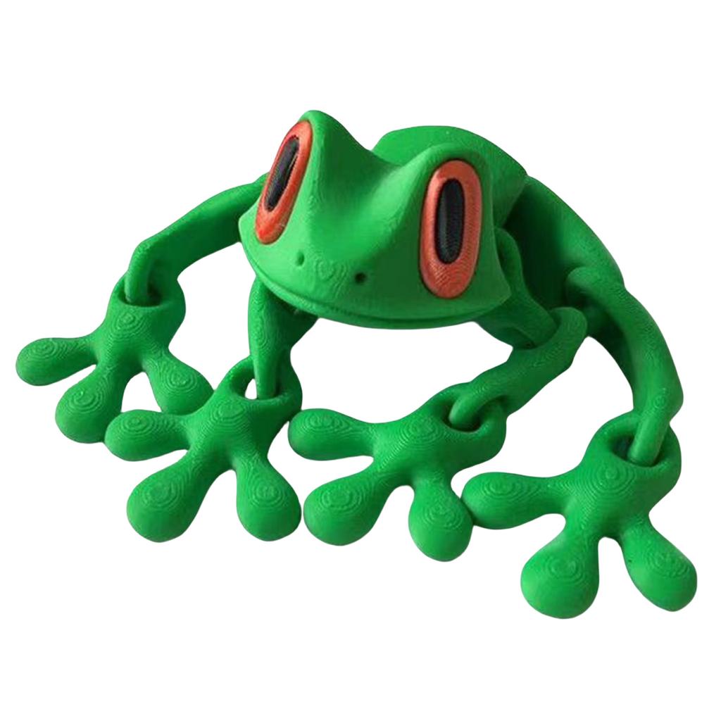3D Printing Magnetic Refrigerator Sticker W/ Movable Joint Movable Joints Frog Fridge Magnet for Refrigerator Garage Decorations