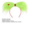 Christmas Hair Hoop Green Fluff Design Lightweight Festive Headband Versatile Cosplay Hair