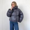 Women's Hooded Long Sleeve Puffer Coat Loose Oversized Solid Streetwear Winter Bubble Jacket