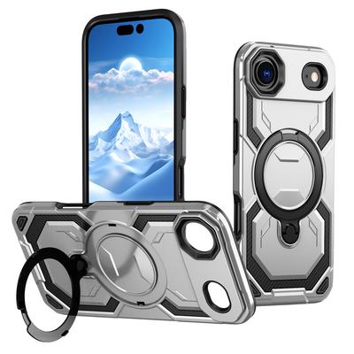 For IPhone 17Air Phone Case, Magnetic Rotating Two-in-one Stand, Anti-fall for Apple 16 Pro Protective Case
