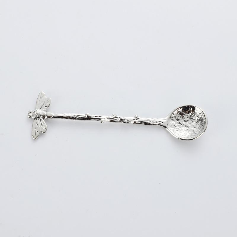 Kaffeelöffel Vintage Libellenzweige Blätter Form Mini Eis Kuchen Milch Rührlöffel Küchenhelfer