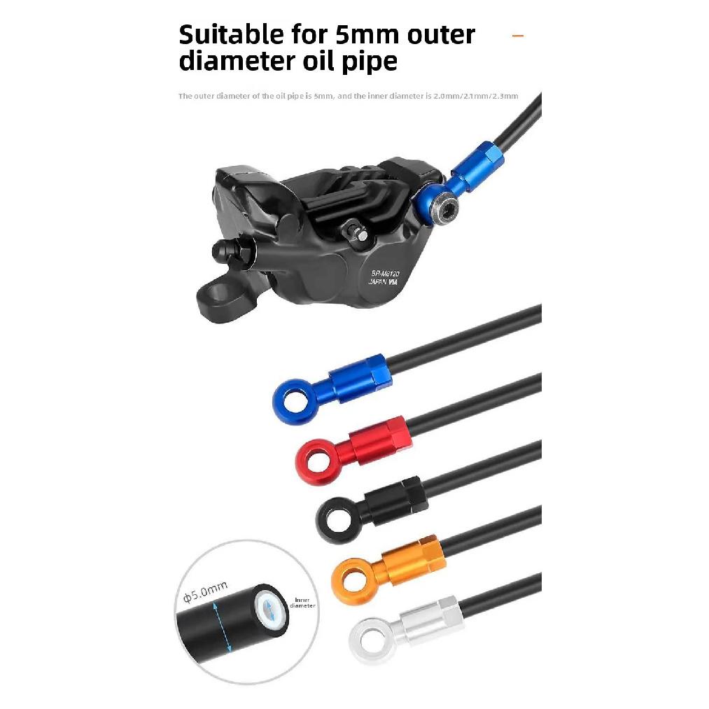 ENLEE Bicycle Five-wire Oil Needle, Hydraulic Brake Oil Disc Connector Modification Accessories for SLX/XT/XTR