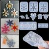 Jewelry Crafts Home Decoration Snowflake Resin Molds Silicone Pendant Epoxy Resin Mold Christmas Gift