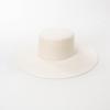 Spring and Autumn Fashion Retro British Ribbon Hemming Flat Top Big Brim Wool Felt Hat Top Hat Big Brim Wide Brim Cold Protection