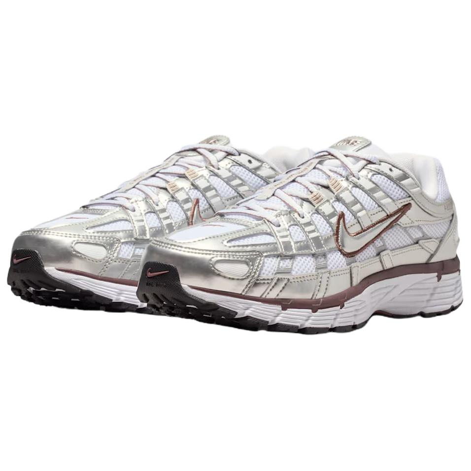 Nike P 6000 Comfortable Breathable Support Breathable Support Casual Running Shoes Women's White Silver BV1021-110