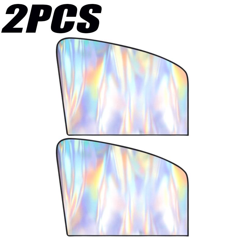 1-2pcs Magnetic Car Side Window Sun Shade Curtains UV Blocking Summer Car Sun Protection Cover Anti Glare Auto Privacy Curtain